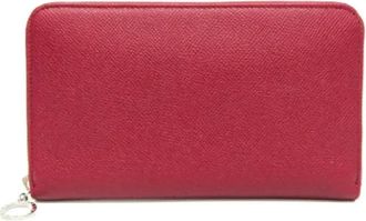 Bulgari Pre-owned Wallets, female, Red, Size: ONE SIZE Pre-owned Leather wallets