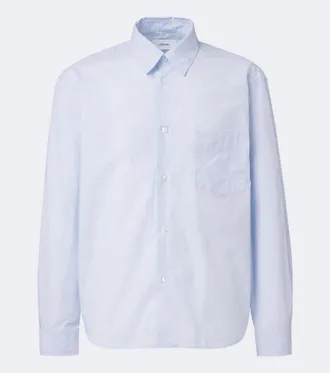 Lardini Striped cotton poplin shirt
