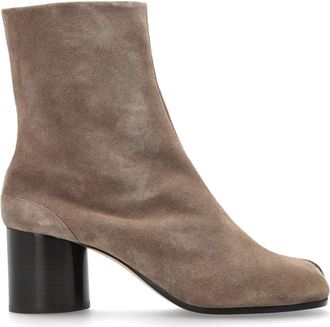 Maison Margiela Tabi Enkellaarzen - Dames - Laarzen met Hak - Beige - 40 EU - Leer - Schoenen