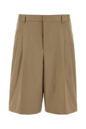 Ami Ami Dove Grey Cotton Bermuda Shorts