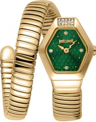 Just Cavalli Womens JC1L394M0035 Ladies Signature Snake Splora Watch - Gold