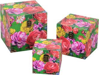 Vacchetti Vacchetti - Caja Ecopiel 1-3 Cuadrado Multicolor Cm22x22h22