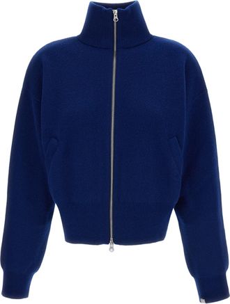 Extreme Cashmere Blue Cashmere N.385 Zip Cardigan