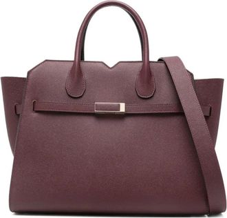 Valextra Milano Media - Dames - Handtassen - Bruin - ONE Size - Leer - Tassen