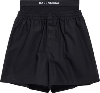 Balenciaga Mens Hybrid Cotton Boxer Shorts, Size X-Small