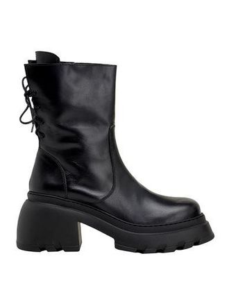 8 by YOOX LEATHER ANKLE BOOTS STRING DETAIL