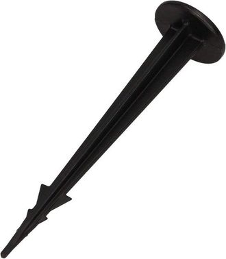 No Brand Paquete De 100 Anclajes De Jard&iacute;n De Pl&aacute;stico Resistentes A Los Rayos Uv De 120 Mm, Inoxidables, Con Cabeza Plana Para Mayor Estabilidad Y Agarre