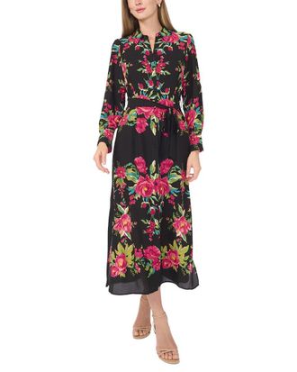 Vince Camuto Collared Belted Shirt Dress