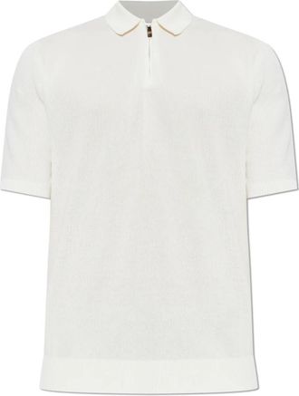 Eleventy Katoenen Polo - Heren - Polos - Beige - S - Katoen - Tops