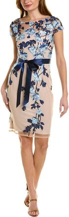 Adrianna Papell Embroidered Sheath Dress