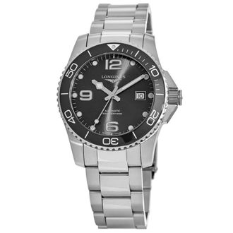 Longines HydroConquest Automatic 41mm Black Dial Ceramic Bezel Mens Watch L3.781.4.56.6