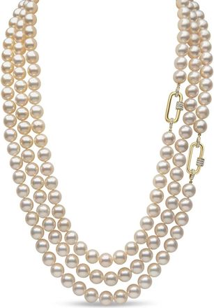 Yoko London Collana Classic in oro giallo 18 carati con perle e diamanti