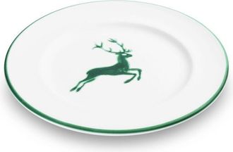 Gmundner Keramik Gmundner Keramik - Gmundner Cer&aacute;mica Ciervo Verde, Plato De Postre Gourmet (&oslash; 22cm)