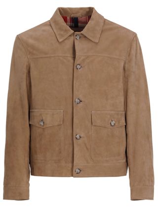 The Jack Leathers Beige Bayonne Suede Leather Jacket