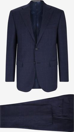 Corneliani Karierter Schurwollanzug Academy 7R