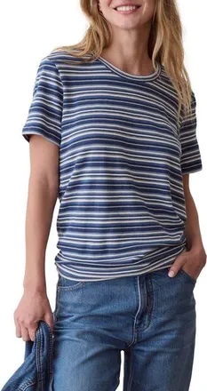 Marine Layer Jacquard Striped T-Shirt in Dawn Stripe at Nordstrom, Size X-Large