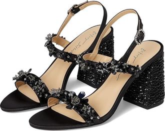 Blue by Betsey Johnson Drue Womens Sandals Black : 6.5 M, Faux Leather