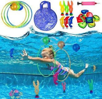 OEM Set De Juguetes De Buceo Para Piscina: Flotadores Y Juguetes Subacu&aacute;ticos. Juguetes De Piscina Para Ni&ntilde;os. Perfectos Para Entrenar En Nataci&oacute;n Y