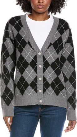 CeCe by Cynthia Steffe Cece Argyle Wool-Blend Cardigan