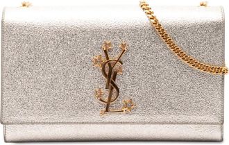 Saint Laurent Pre-owned Saint Laurent Metallic Textured Calfskin Star Monogram Kate Crossbody Ladies Z5SL188TLFJO179C