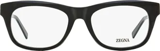 Ermenegildo Zegna EZ5283 Thin Profile Rectangular Eyeglasses - Black