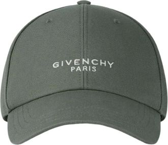Givenchy Caps, male, Green, Size: ONE SIZE Paris Embroidered Cap in Cotton