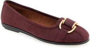 Aerosoles Bentley Ballet Flat in Fig Faux Suede at Nordstrom Rack, Size 8.5
