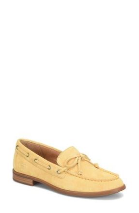 B&oslash;rn Callie Boat Shoe in Yellow Suede at Nordstrom Rack, Size 6.5