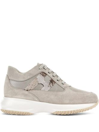 Hogan Interactive sequinned sneakers - Grey