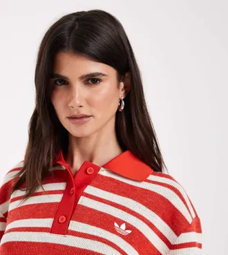 adidas Originals polo rugby rosso in esclusiva per ASOS
