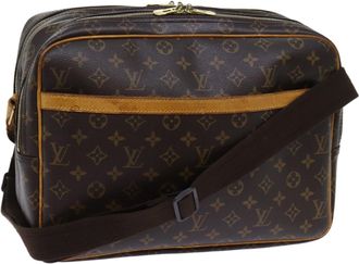 Louis Vuitton Reporter Brown Canvas Shoulder Bag (Pre-Owned)