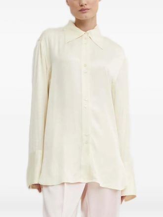 Day Birger Et Mikkelsen buttoned collared top - women - Viscose/EcoVero Viscose (LENZING) - 36 - White
