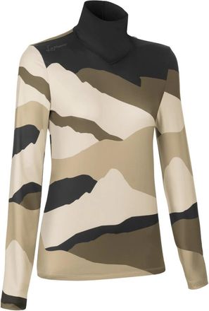 LaMunt Ivana Tech Arty L/S Tee - Dames - Thermokleding winter - Veelkleurig - L - Polyester - Fitness
