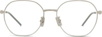 Givenchy GV Speed 54mm Phantos Optical Glasses in Shiny Palladium at Nordstrom