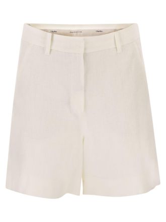 Max Mara Smmparty Leinen-Strohshorts