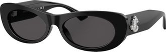 Jimmy Choo London JC 5038BU 500087 54mm Womens Oval Sunglasses