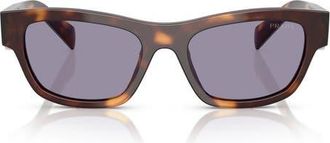 Prada 54mm Butterfly Sunglasses in Grey at Nordstrom