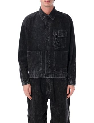 And Wander Textured Cotton Long Jacket