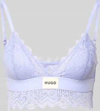HUGO BOSS Bralette aus Spitze in Flieder, Größe XL