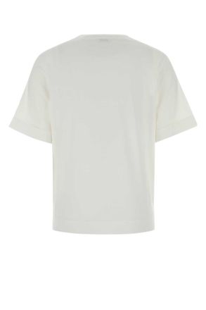 Brunello Cucinelli Womens White Cotton T-Shirt C6159 Exterior