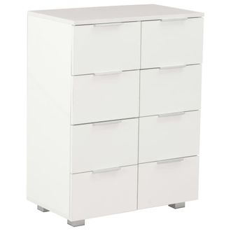vidaXL Aparador De Madera De Ingenier&iacute;a Blanco Brillante 60x35x80 Cm Vidaxl