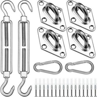 OEM Kit De Fijaci&oacute;n Para Velas De Sombra, Kit De Herrajes 304 Parae, Para Velas De Sombra Cuadradas Y Triangulares