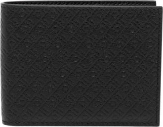 Ferragamo Monogram Embossed Bi-Fold Wallet - male - Ferragamo - Wallets & Cardholders - Black - ONE SIZE - Accessories