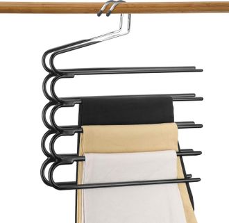 OEM Perchas Met&aacute;licas, Perchas Para Pantalones, Perchas Con Extremos, Revestimiento De Pvc Antideslizante, Ahorran Espacio Para Guardar Pantalones/vaquero