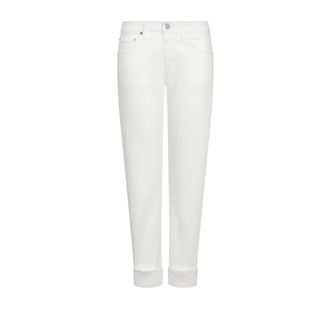 Dondup Cropped Jeans, female, White, Size: W34 Coco Jeans