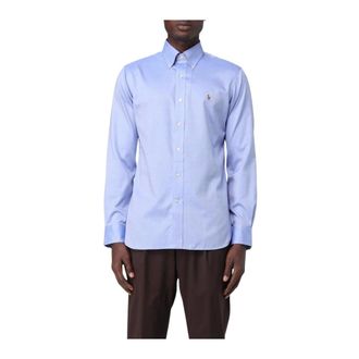 Polo Ralph Lauren Heren, Overhemden, Blauw, Maat: XL Katoen