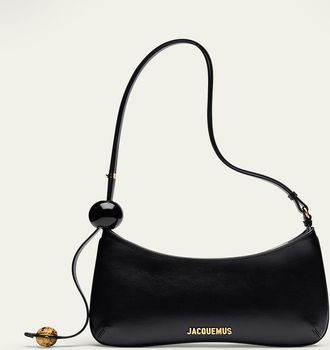 Jacquemus Le Bisou Perle Leather Shoulder Bag