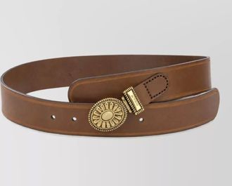 Etro leather paisley belt