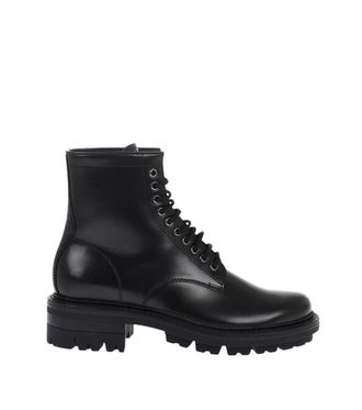 Dsquared2 Black Leather Ankle Boots