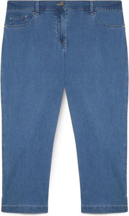 Fiorella Rubino Straight Jeans - Dames - Cropped Jeans - Blauw - 3XL - Katoen - Jeans